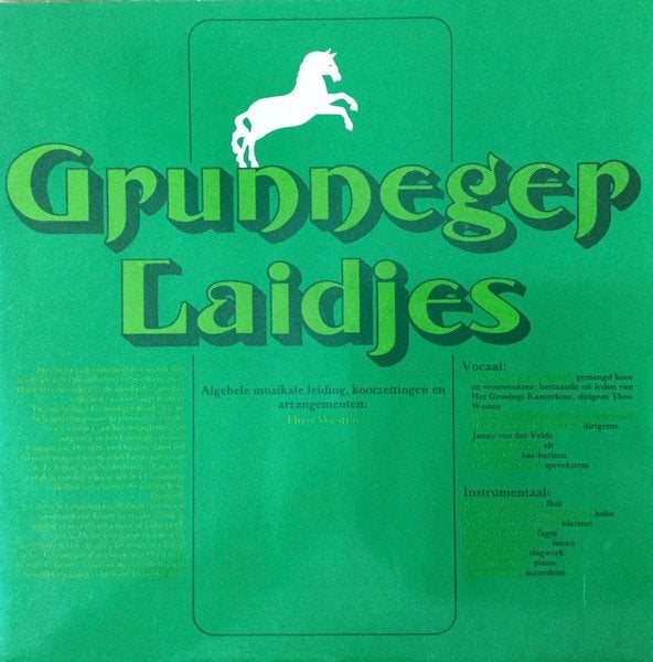 Grunneger laidjes - LP - groningen dialect, Ophalen of Verzenden, Zo goed als nieuw, Inclusief binnenhoes, 12 inch
