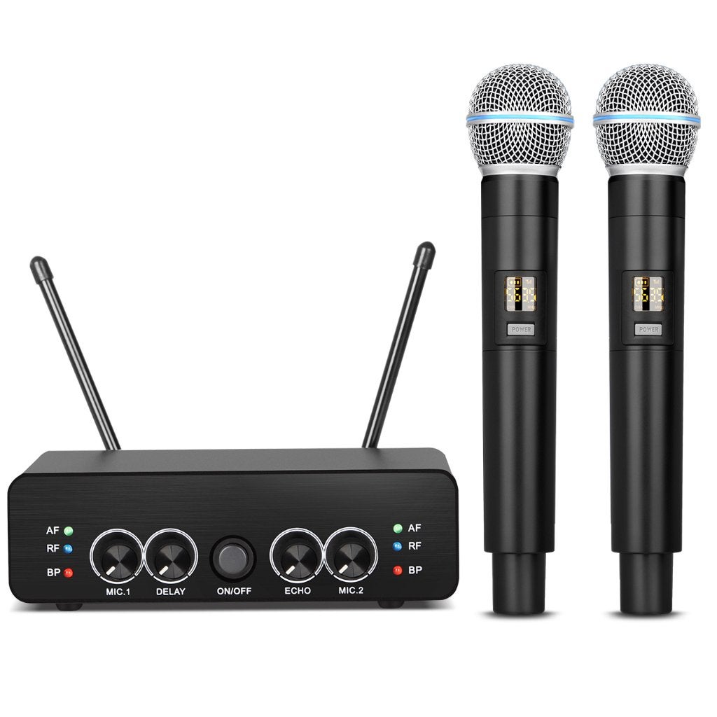 R3 Draadloze microfoon, dual professionele UHF draadloze, Muziek en Instrumenten, Microfoons, Ophalen of Verzenden, Zo goed als nieuw