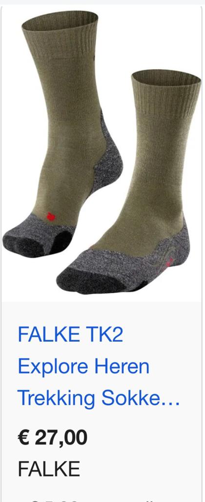 Wandelsokken Falke 3 paar, Ophalen of Verzenden, Nieuw, Maat 43 t/m 46, Overige kleuren