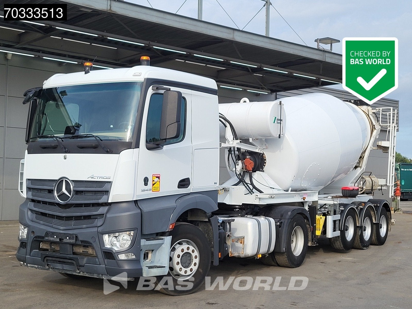 Mercedes Actros 1845 4X2 Concrete BPW 12m3 Retarder Hydrauli, Auto's, Automaat, Stof, Euro 6, Automatische klimaatregeling