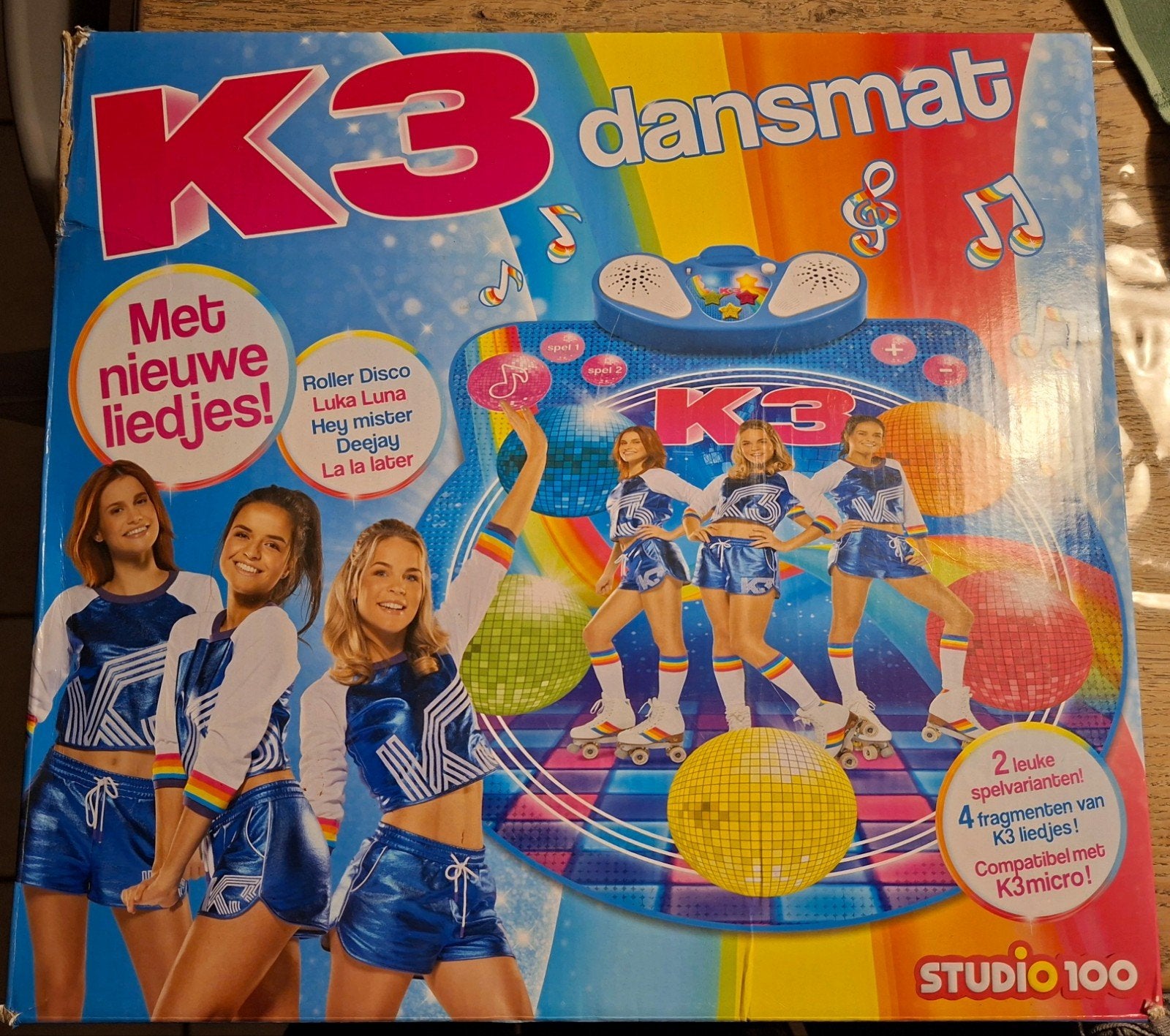 K3 Rollerdisco Dansmat met doos (z.g.a.n), Ophalen of Verzenden, Zo goed als nieuw