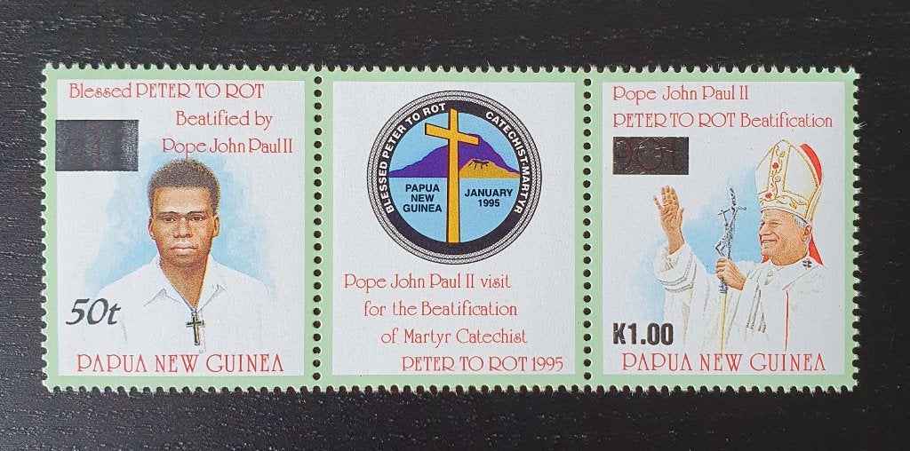 Papoea Nieuw Guinea 2001 Paus bezoek Michel 905zf+742 pf, Postzegels en Munten, Verzenden, Postfris