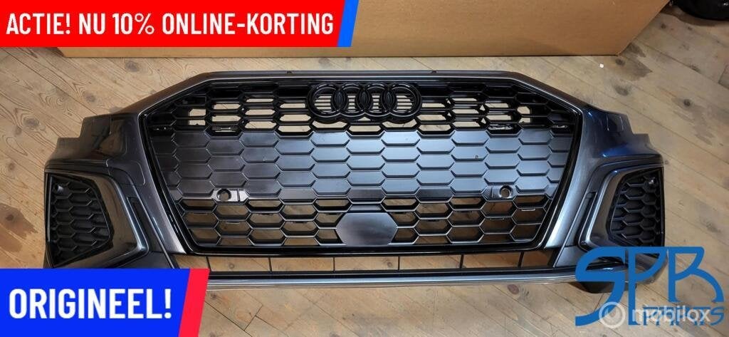 VOORBUMPER AUDI A3 8Y S-line BLACKPACK GRILLE LZ7S SRA 6XPDC