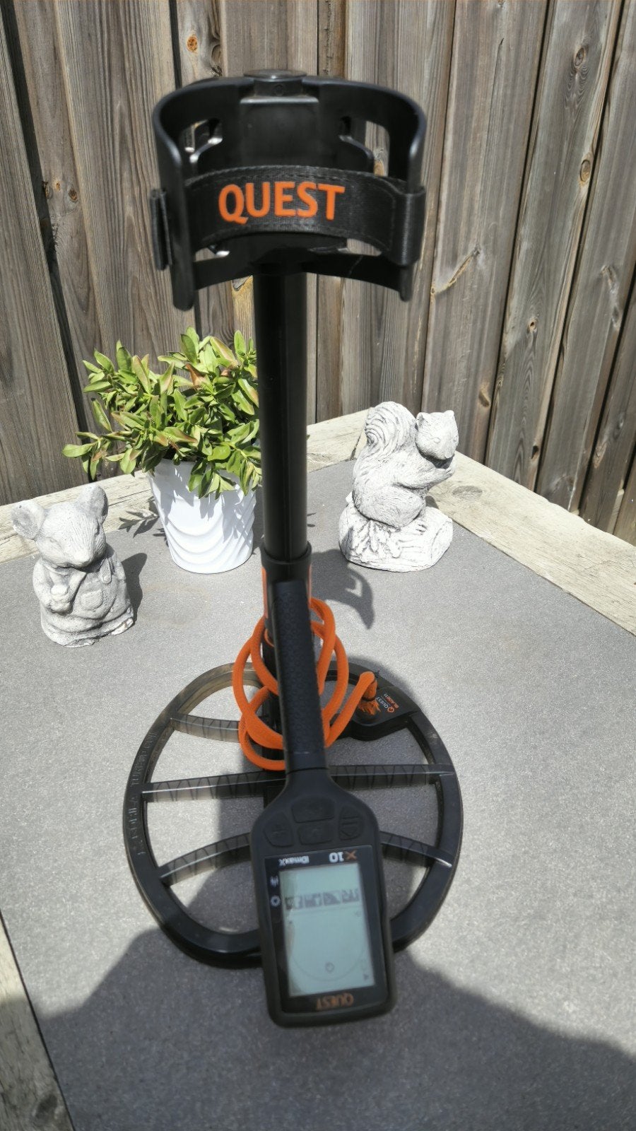 Quest X10 ID max X metaaldetector (Z.G.A.N.), Overige merken, Ophalen of Verzenden, Zo goed als nieuw, 30 cm of minder