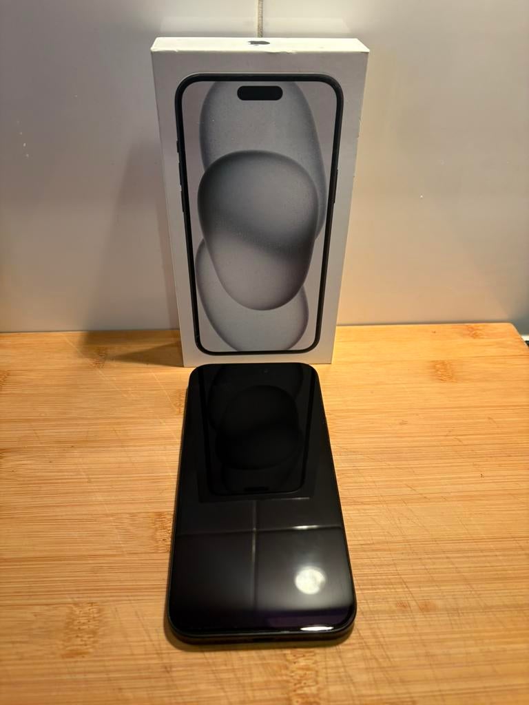 Iphone 15 plus -zwart -128GB, Telecommunicatie, Mobiele telefoons | Apple iPhone, 128 GB, 86 %, Verzenden, Zwart