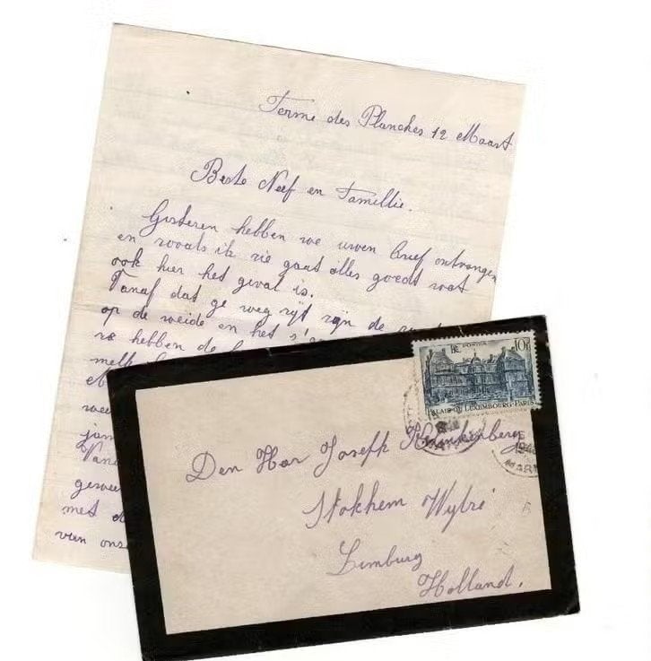 Brief Frankrijk naar Klinkenberg Stokhem Wijlre 1940., Ophalen of Verzenden, Zo goed als nieuw