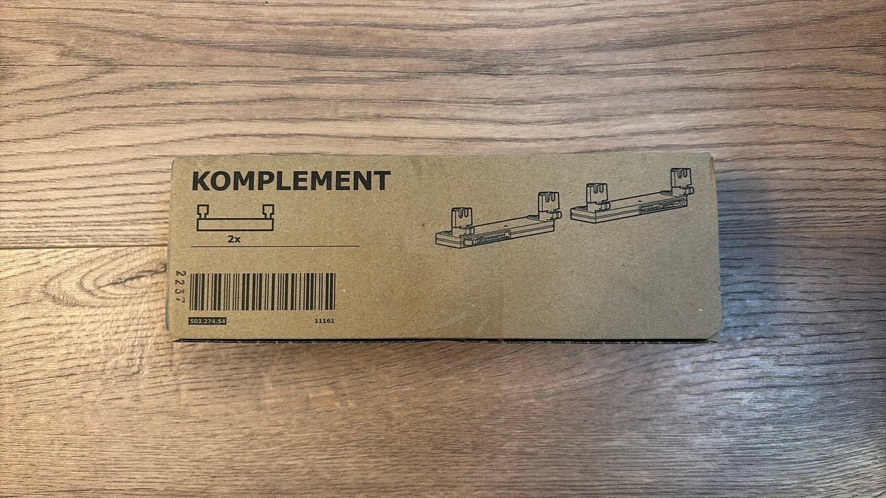 Nieuwe IKEA KOMPLEMENT ladegeleiders (2x), Ophalen of Verzenden, Nieuw