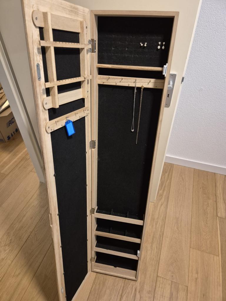 Sheraton spiegelkast met sieradenopbergruimte, Ophalen, Gebruikt