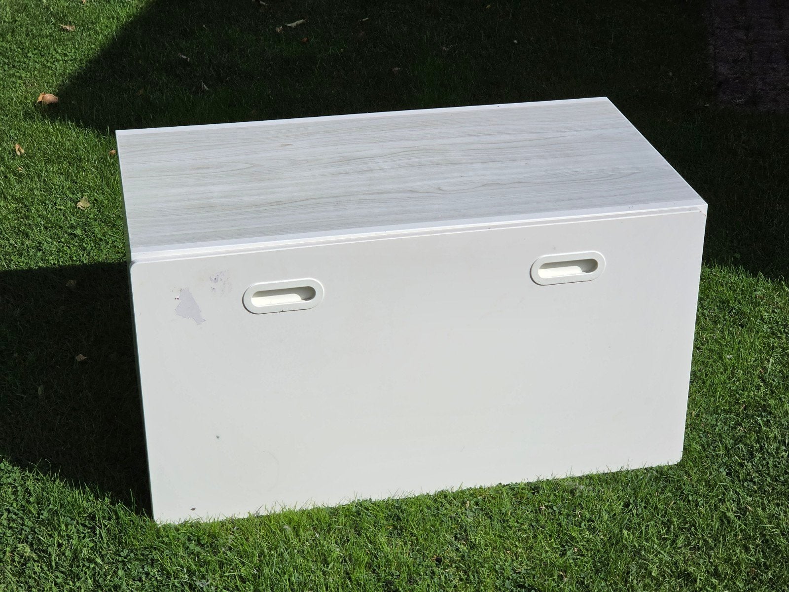 GRATIS | Witte opbergkist met lade van IKEA, Huis en Inrichting, Woonaccessoires | Kisten, Ophalen, Overige materialen, Gebruikt