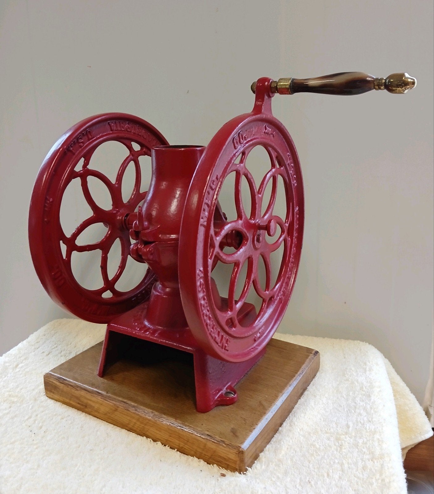 Antieke Enterprise Mfg. Co. Gietijzeren Koffiemolen, Ophalen of Verzenden
