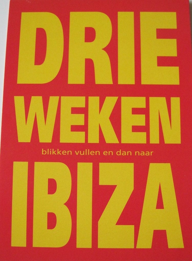 college card - drie weken Ibiza - Randstad - nieuw, Verzenden, 1980 tot heden, Ongelopen, Overige thema's