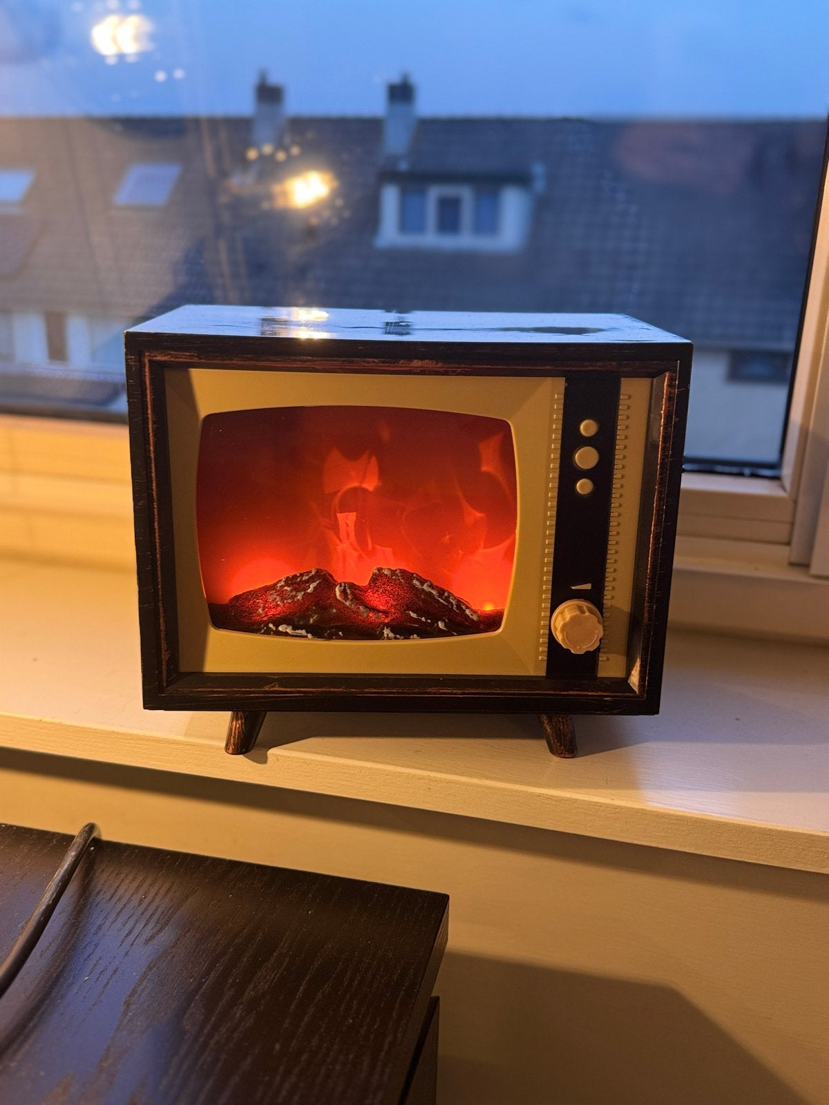 Decoratieve Mini TV met Haardvuur Effect, Ophalen