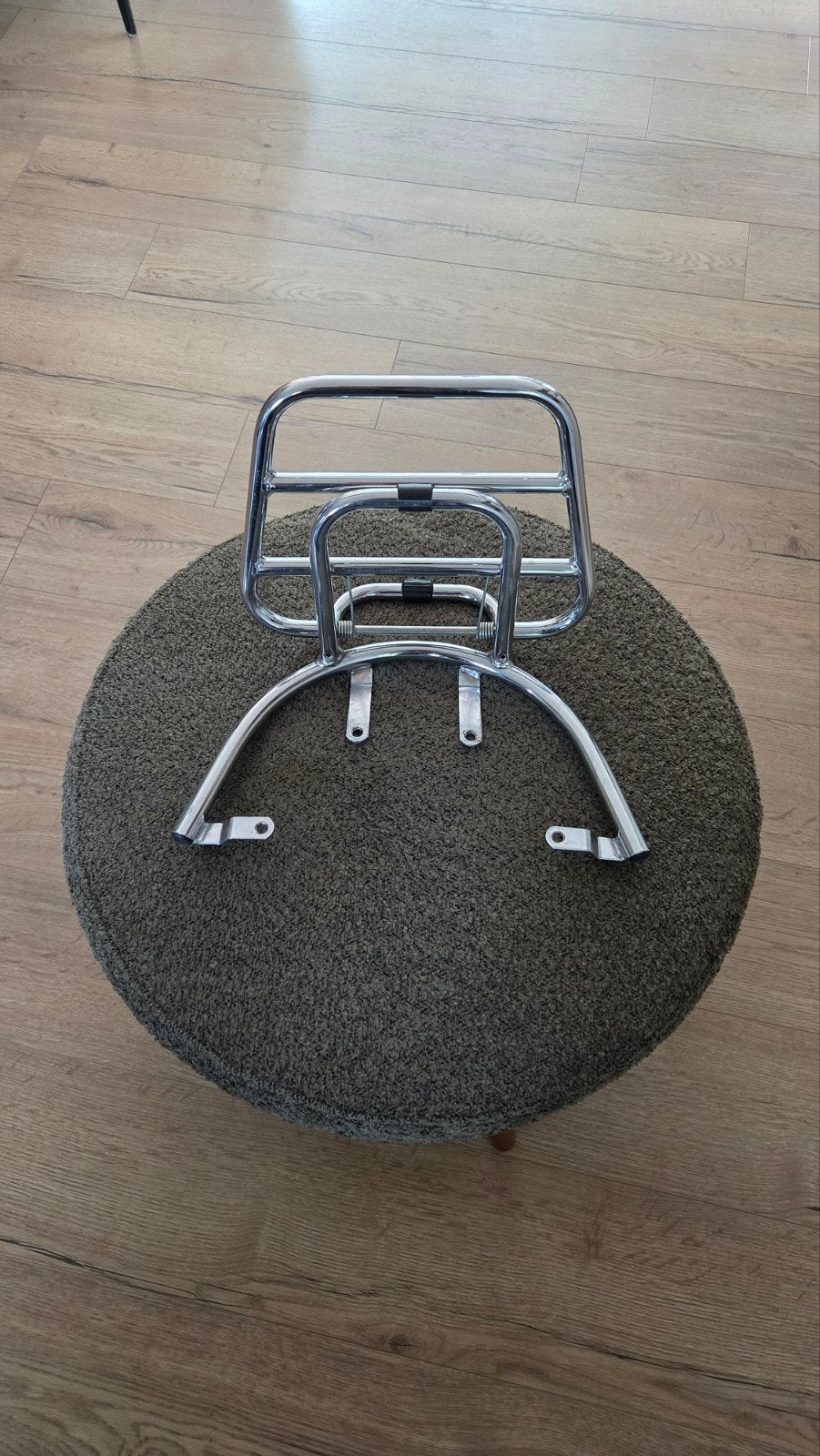 Chromen bagagerek voor Vespa  in prijs verlaagd., Ophalen, Gebruikt