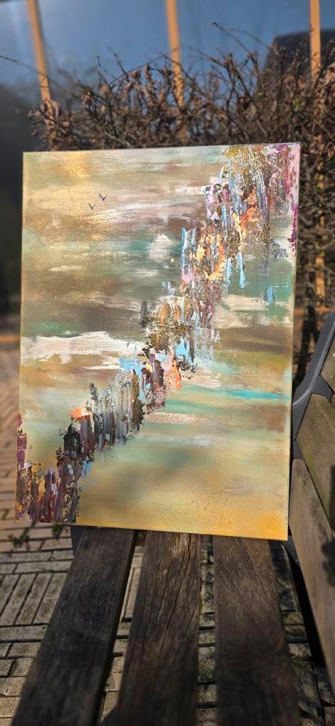 Schilderij abstract, Ophalen of Verzenden