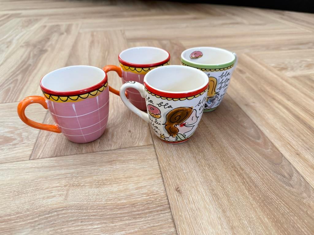 Koffiebekers blond amsterdam, Ophalen, Blond Amsterdam, Zo goed als nieuw, Kop(pen) en/of Schotel(s)
