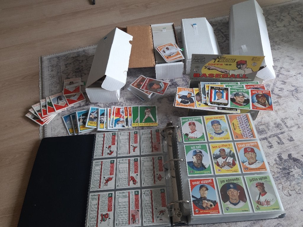 Hele collectie van 14.500+ honkbalkaartjes baseballcards., Ophalen, Zo goed als nieuw, Meerdere kaarten