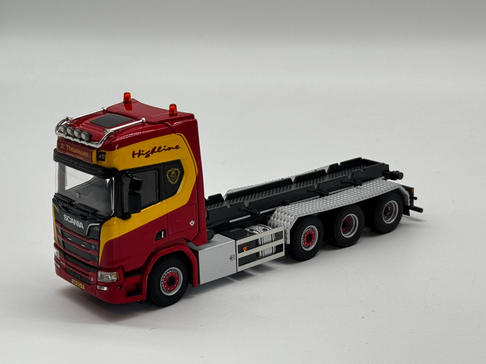 WSI SCANIA R HIGHLINE THEUNISSEN 8x4 container, Hobby en Vrije tijd, Modelauto's | 1:50, ., Nieuw, Ophalen of Verzenden, .