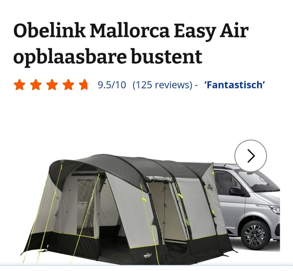 Tent, Ophalen, Zo goed als nieuw, Tot en met 4