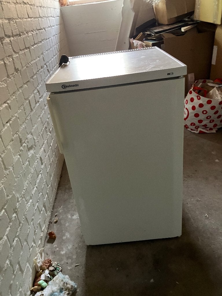 Bauknecht koelkast tafelmodel, Ophalen, Gebruikt, 120 tot 140 cm, 100 tot 150 liter