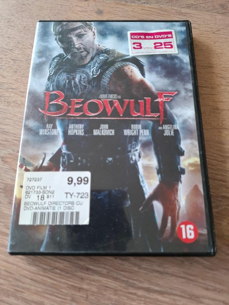 Dvd - Beowulf met oa Anthony Hopkins, Cd's en Dvd's, Vanaf 16 jaar, Ophalen of Verzenden, Zo goed als nieuw