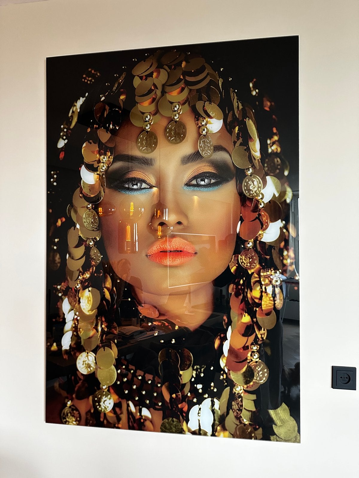 Plexiglas schilderij Arabische prinses, Ophalen, Kunststof, Achter glas, Print