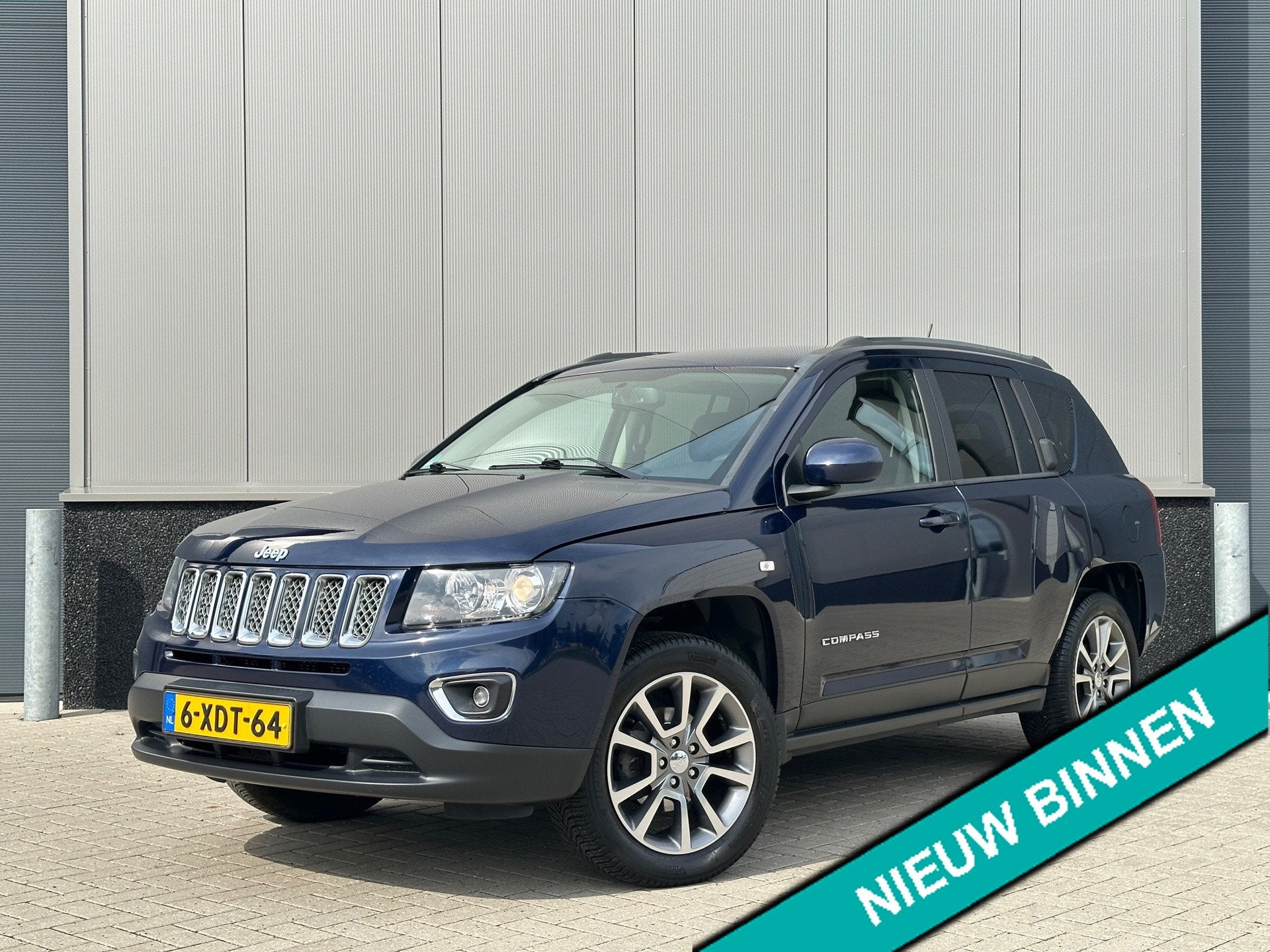 Jeep Compass 2.0 Limited Trekhaak Camera Stoelverwarming Lee, Auto's, 1998 cc, Gebruikt, Blauw, SUV of Terreinwagen