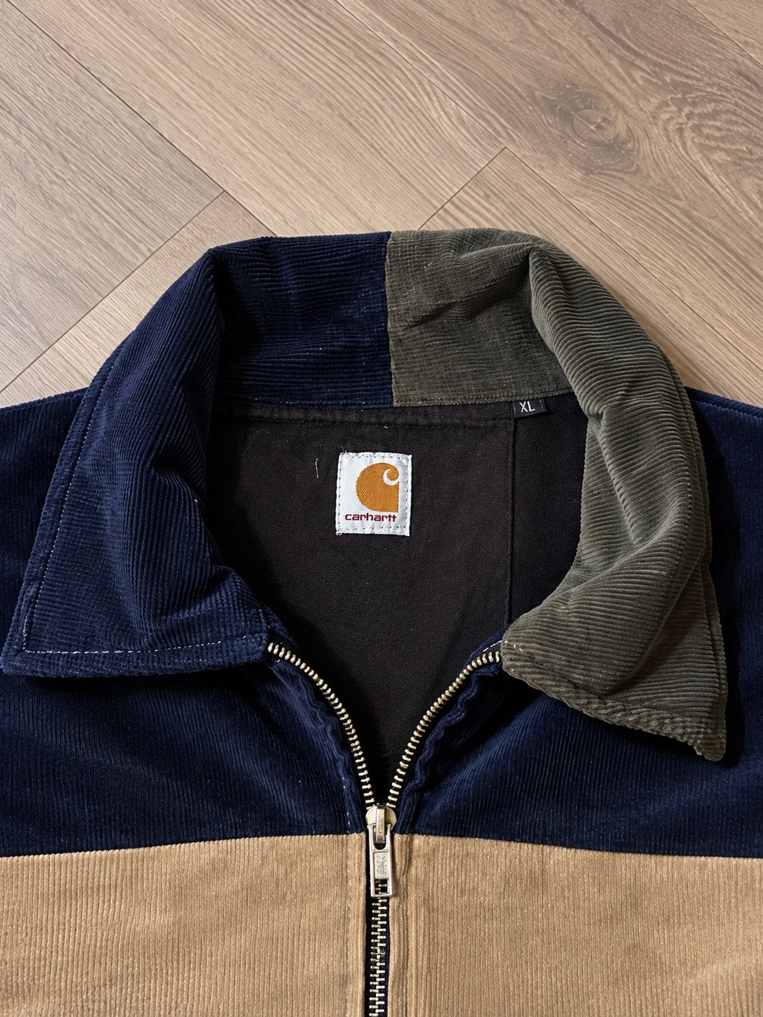 Carhartt Reworked Patchwork Corduroy Jas – XL – Vintage, Kleding | Heren, Ophalen of Verzenden, Zo goed als nieuw, Maat 56/58 (XL)