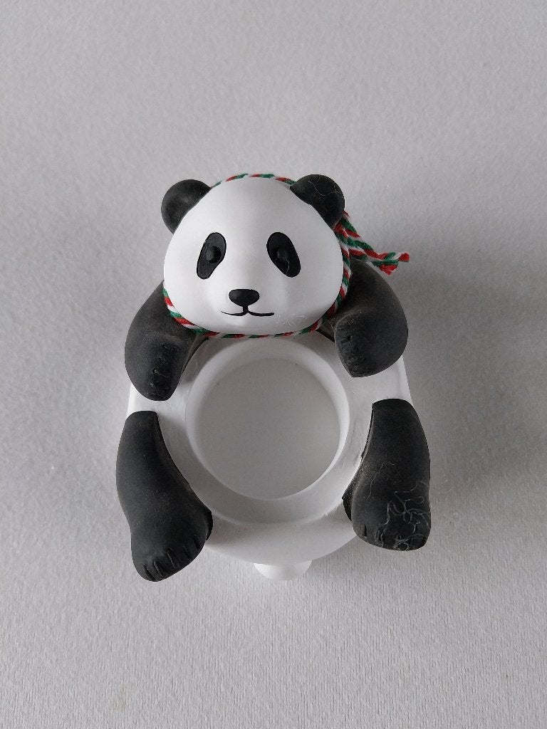 Leuke waxinelicht houder Panda beer NIEUW, Huis en Inrichting, Woonaccessoires | Kandelaars en Kaarsen, Overige materialen, Meerkleurig