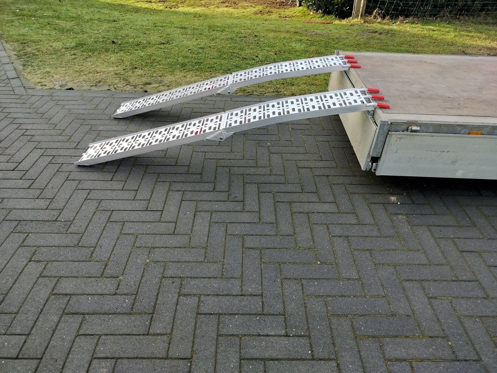 Nieuwe Opvouwbare Aluminium Oprijplaten, Auto diversen, Ophalen of Verzenden, Nieuw