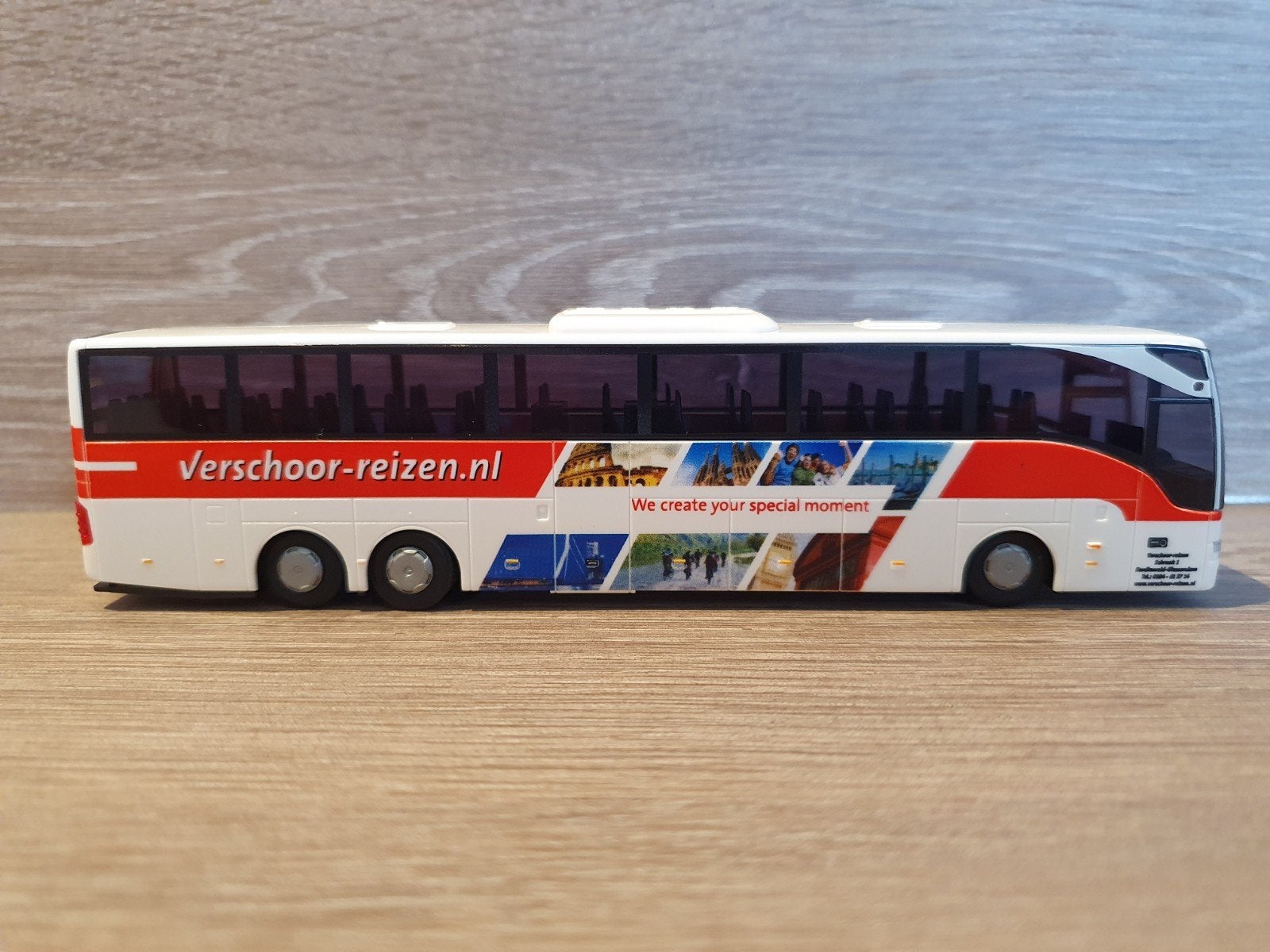 AWM Mercedes-Benz Tourismo 17 RHD Verschoor Reizen bus 1:87, Ophalen of Verzenden, Nieuw, Bus of Vrachtwagen, AWM
