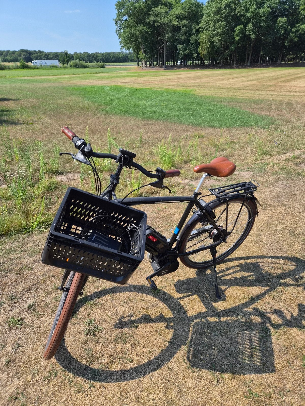 Gebruikte speed pedelec met Bosch motor en mand, Riese & Müller, Gebruikt, Ophalen of Verzenden, 50 km per accu of meer
