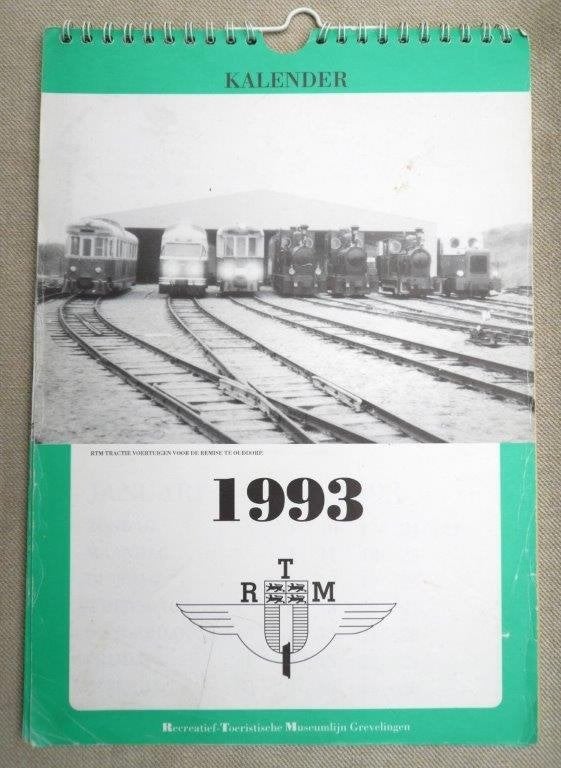 Het rtm grevelingen kalender 1993., Ophalen of Verzenden, Zo goed als nieuw, Tram, Boek of Tijdschrift