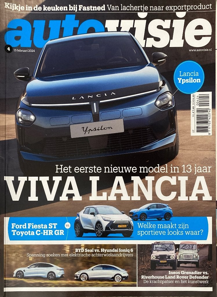 Autovisie Magazine - Lancia Ypsilon (15 februari 2024), Ophalen of Verzenden, Gelezen, Algemeen