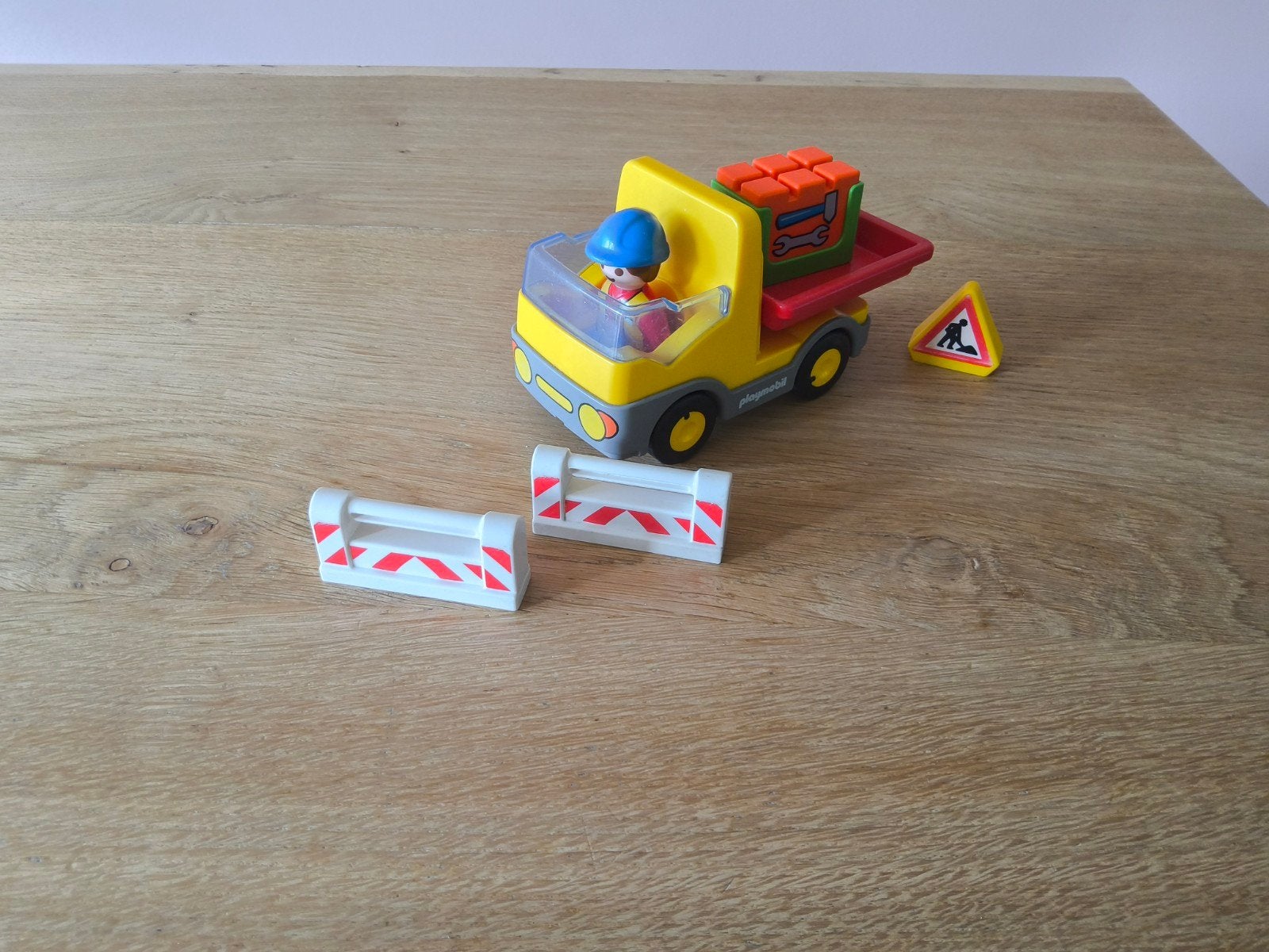vrachtwagen met laadklep playmobil 123, Complete set, Voertuig, 1.2.3, Ophalen of Verzenden