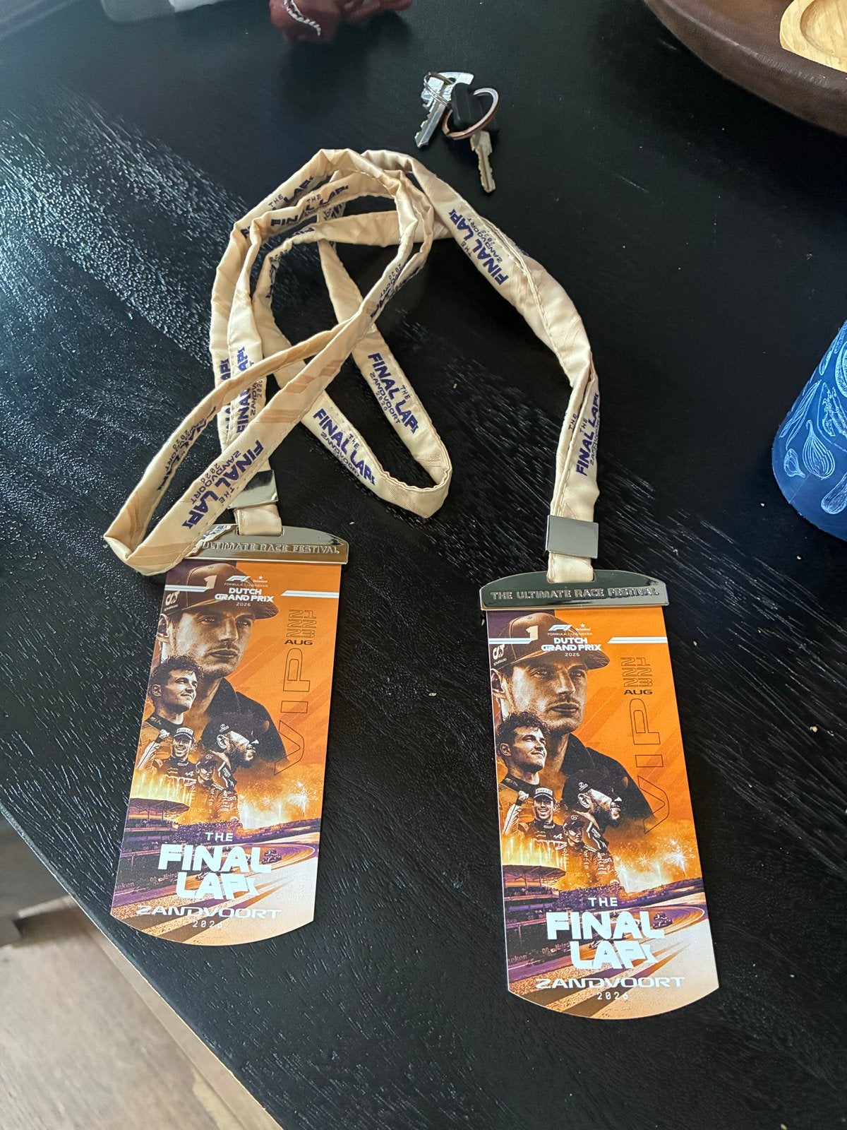 2stuks keychain final lap zandvoort 2026