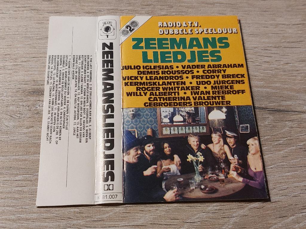 ZEEMANSLIEDJES (MC), Cd's en Dvd's, Cassettebandjes, Zo goed als nieuw, Origineel, Verzamelalbums, 1 bandje, Ophalen of Verzenden