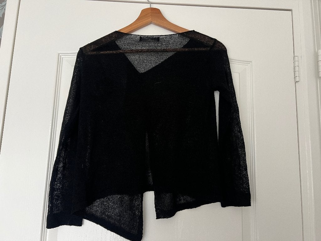 Page One open gebreid kort zwart vestje nieuw, maat XS, Zwart, Nieuw, Ophalen of Verzenden, Maat 34 (XS) of kleiner