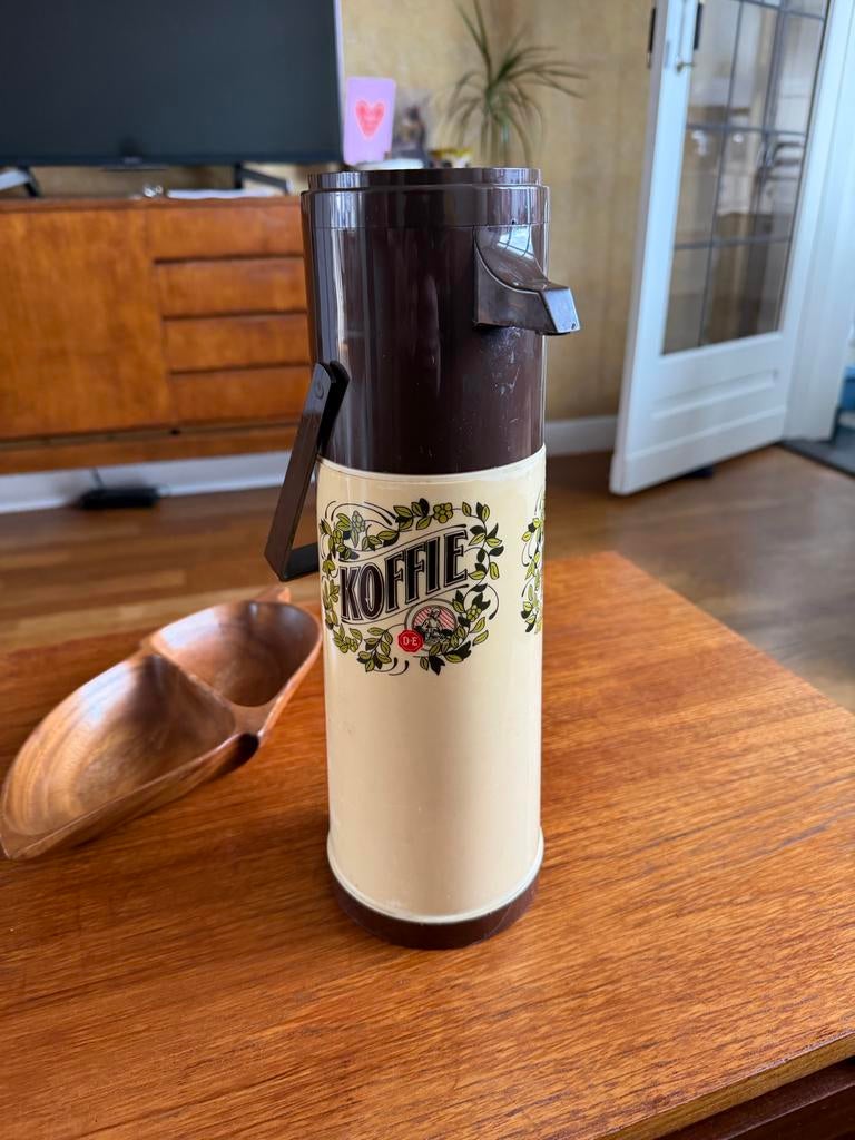 Vintage Douwe Egberts Thermoskan Jaren '70 - Aladdin, Ophalen of Verzenden