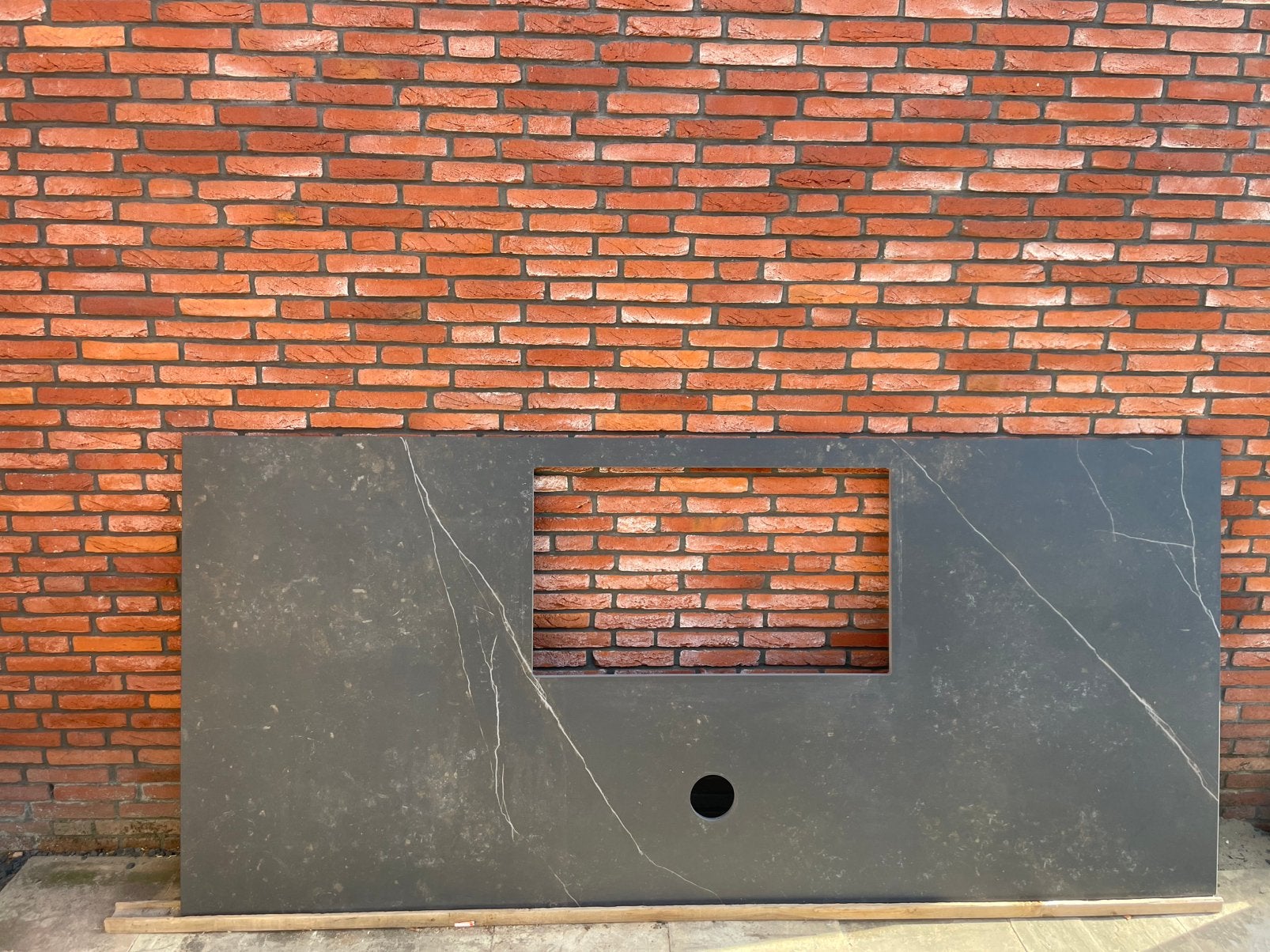 Dekton Kelya kookeiland, Tuin en Terras, Ophalen, Zo goed als nieuw, 200 cm of meer, 150 tot 200 cm