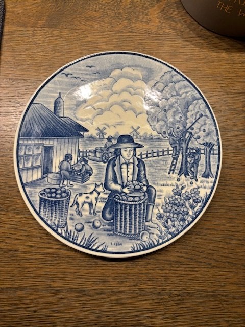Wandbordje Delfts blauw, Antiek en Kunst, Antiek | Wandborden en Tegels, Ophalen of Verzenden