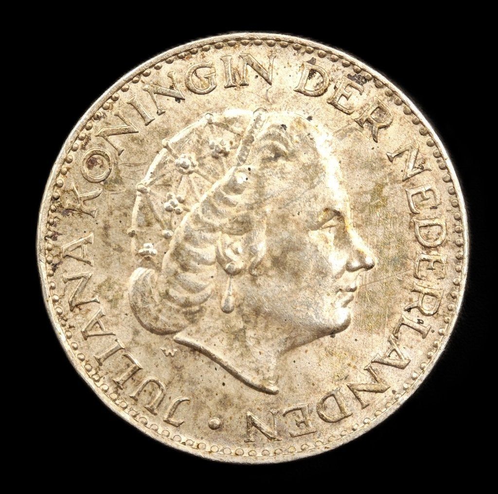 1965 1 Gulden Juliana FDC, Postzegels en Munten, Munten | Nederland, 1 gulden, Koningin Juliana, Verzenden, Zilver