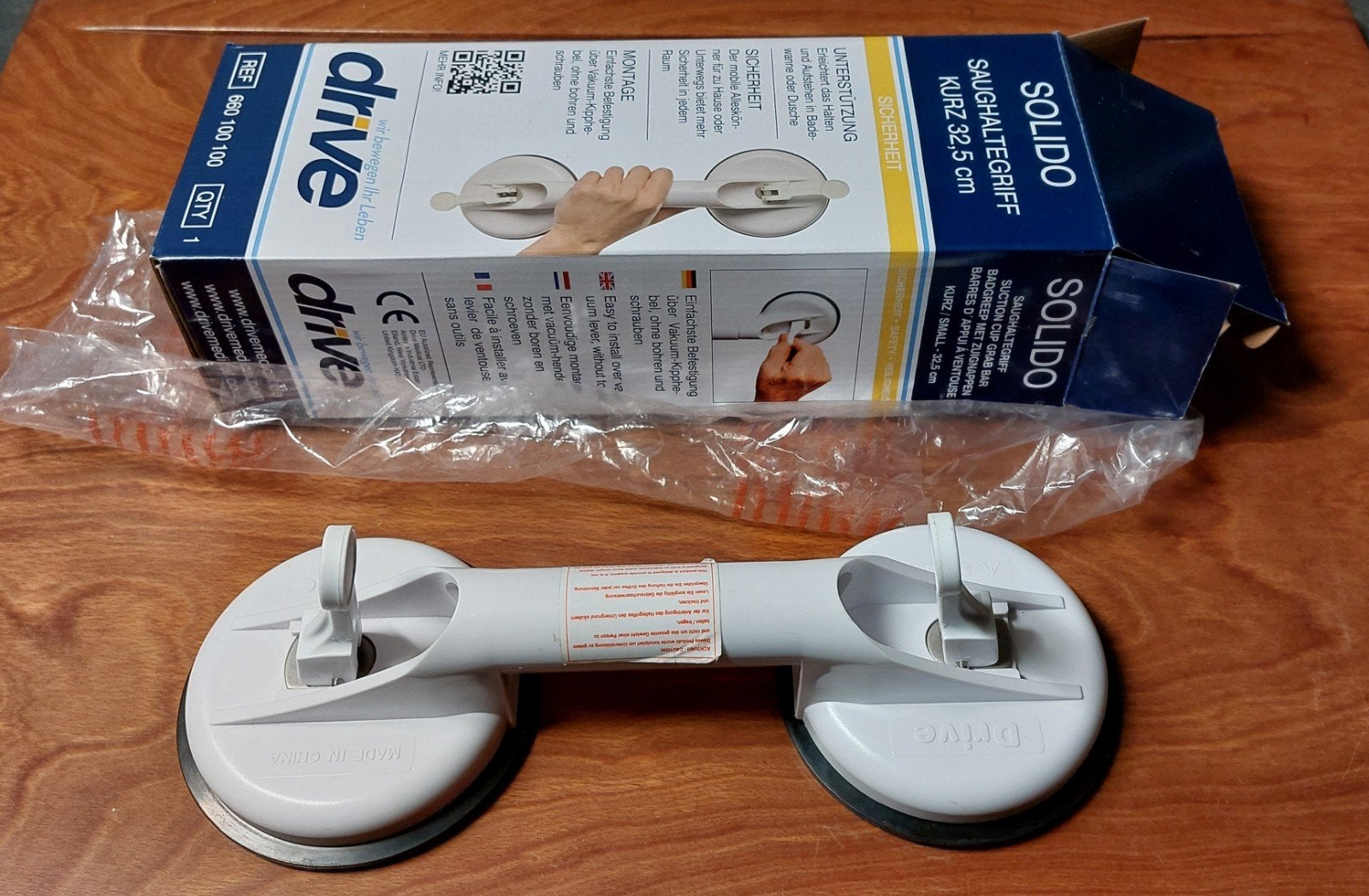 Handvat met zuignappen Badgreep zuiggreep wandgreep badkamer, Ophalen of Verzenden, Nieuw