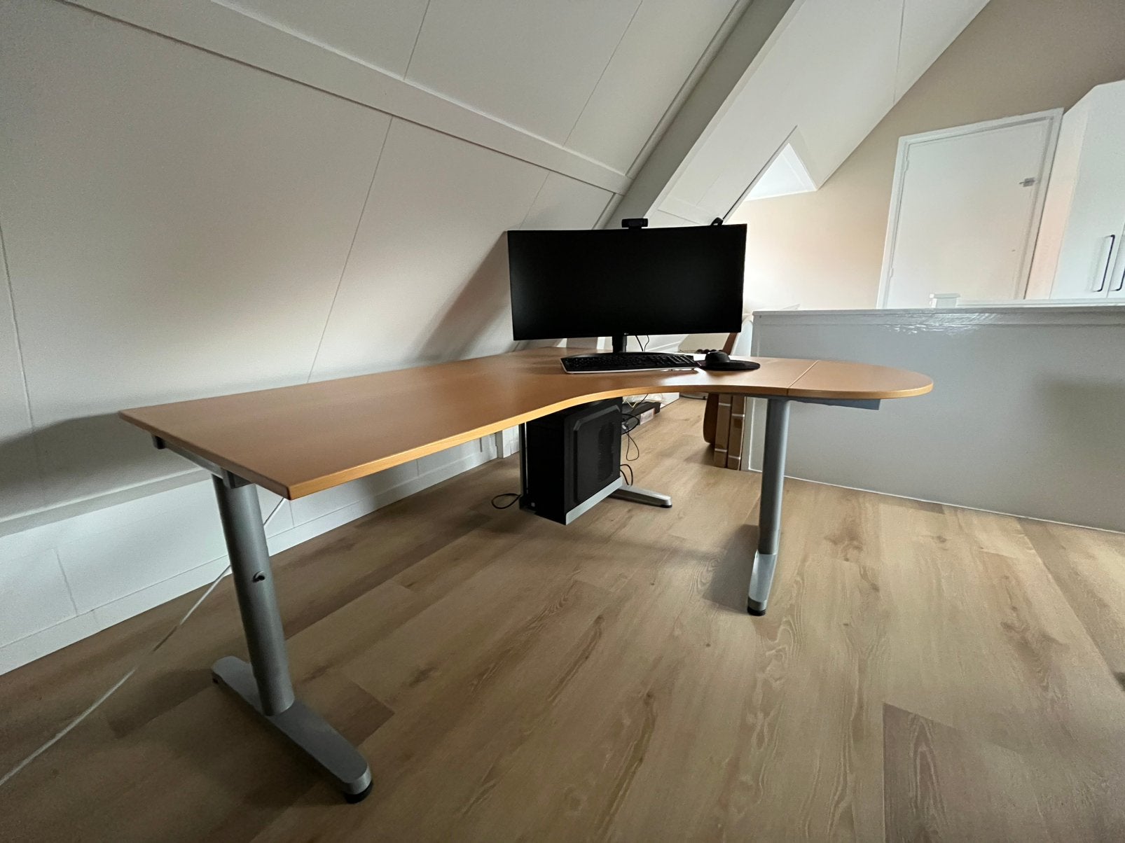 Ikea Galant hoekbureau, Ophalen, 160 cm, Gebruikt, Hout
