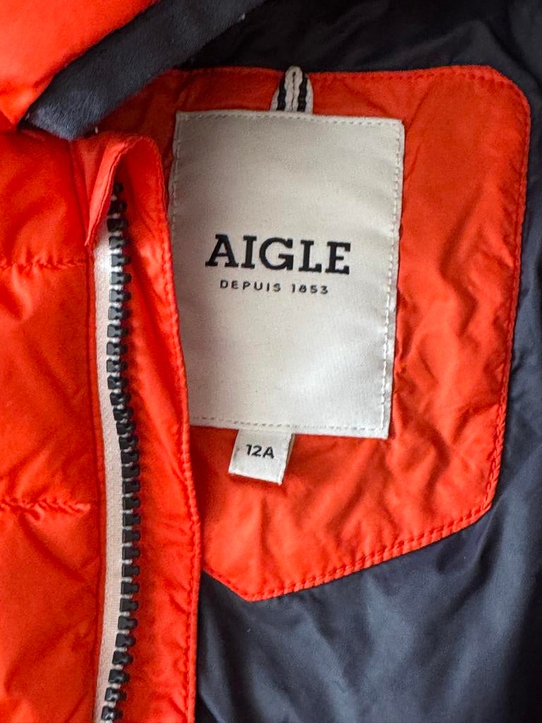 Aigle Kinderjas Oranje - Maat 12A, Ophalen of Verzenden, Zo goed als nieuw