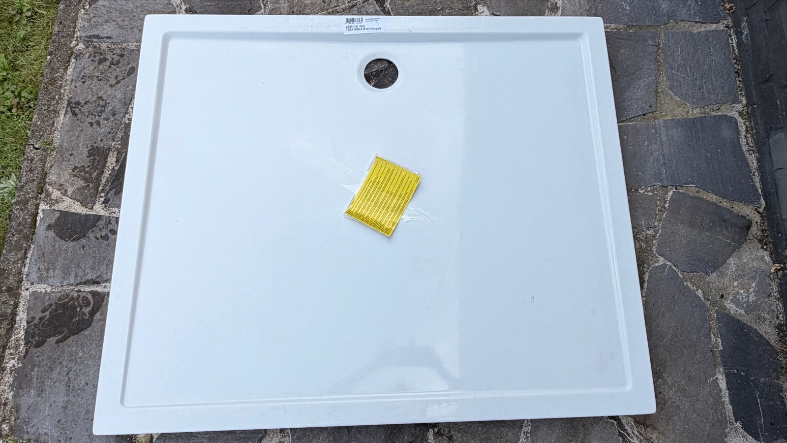 Douchebak ZURICH 292 wit 120x100x4,5, Ophalen, Nieuw, Douche