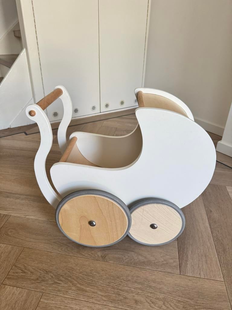 Houten poppenwagen Kinderfeets - Zo goed als nieuw, Ophalen, Zo goed als nieuw, Overige typen