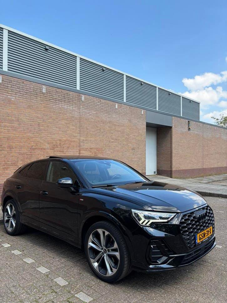 Audi Q3 - 2021 - 35 TFSi - 3x S-Line - Zwart, Zwart, 4 cilinders, 1505 kg, Zwart
