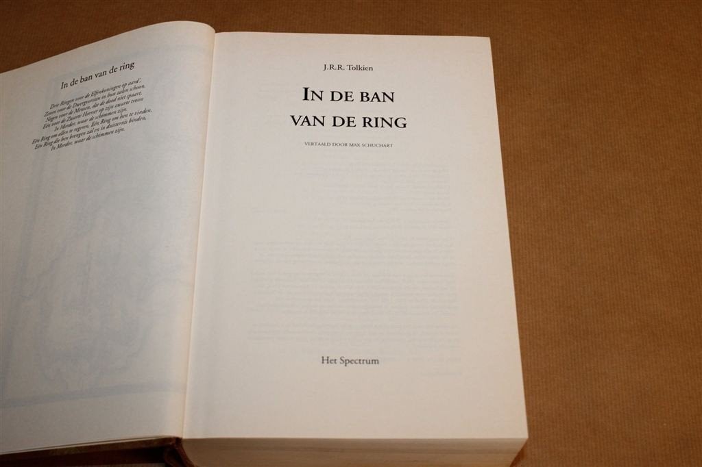 In de Ban van de Ring — Tolkien, Compleet, Dik Boek, Boeken, Ophalen of Verzenden, Gelezen