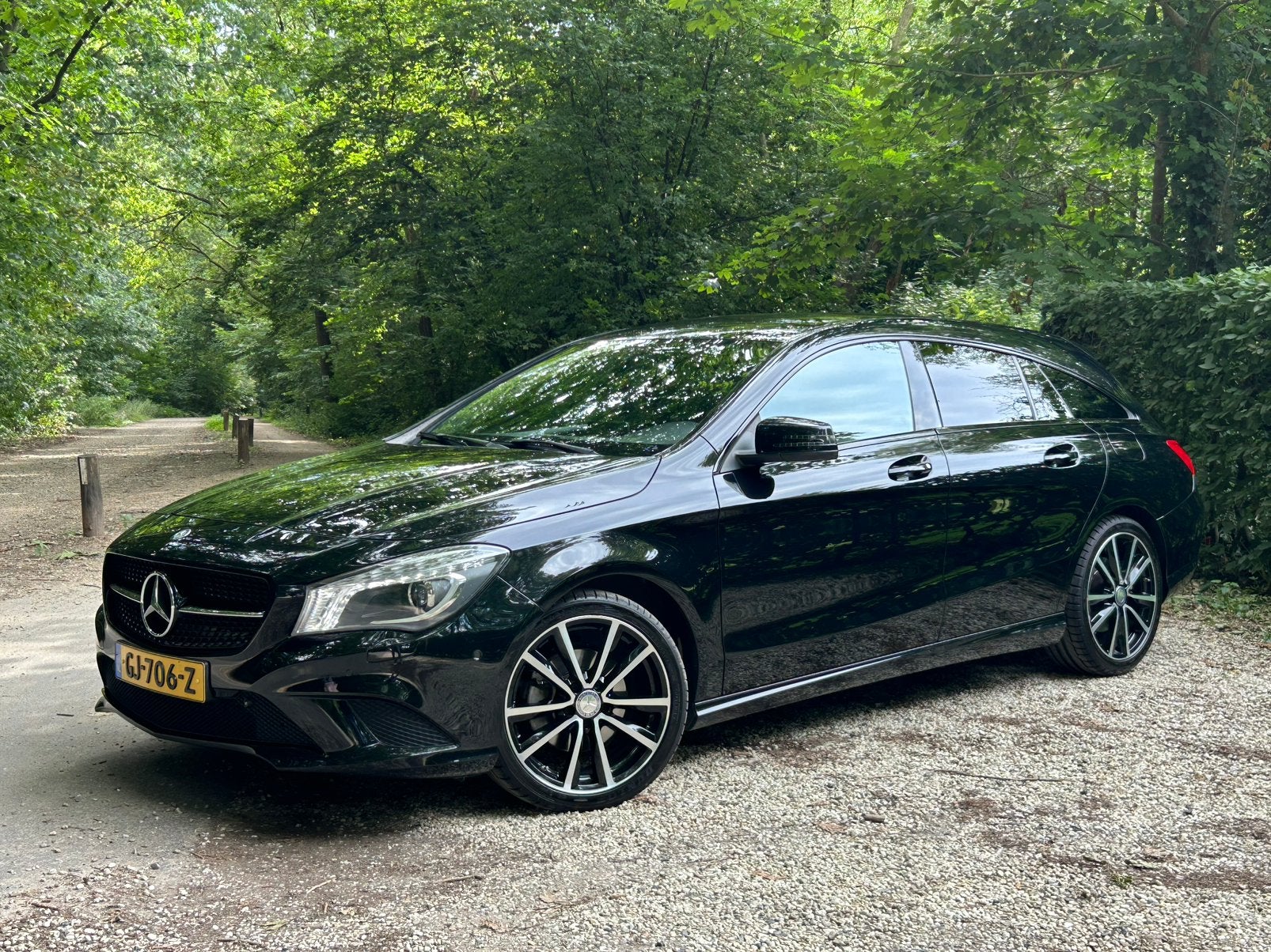 MB CLA 180 SB 7G 2015 Nightpakket Leder Navi Xenon Trekhaak, Auto's, CLA, 730 kg, Zwart, 4 cilinders