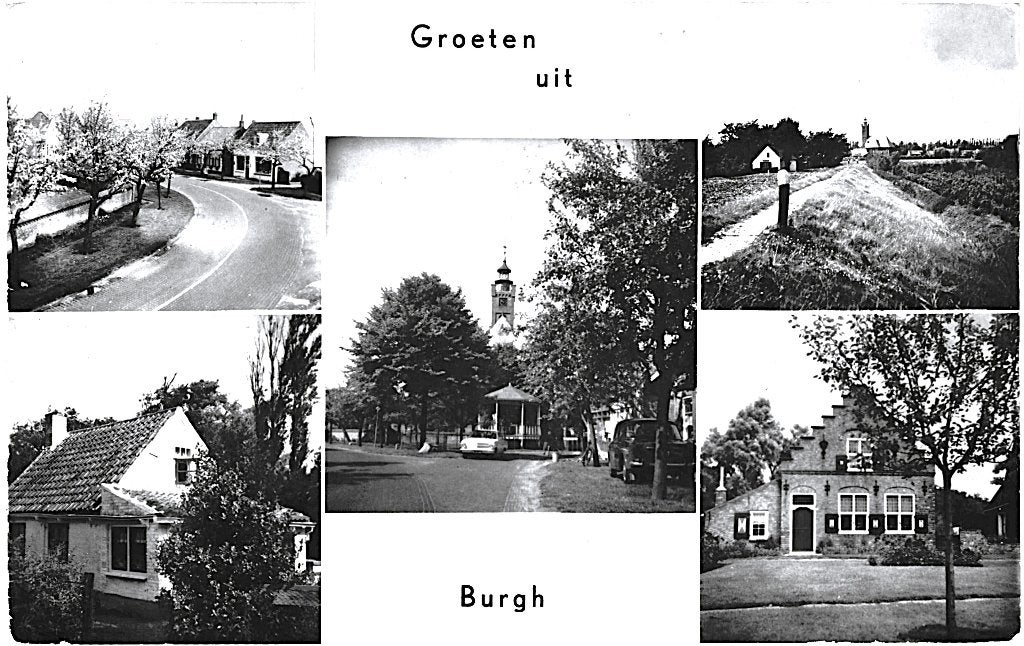 970073	Burgh	Zeeland	Jr 60 70	 Gelopen met postzegel, Ophalen of Verzenden, 1960 tot 1980, Gelopen, Zeeland